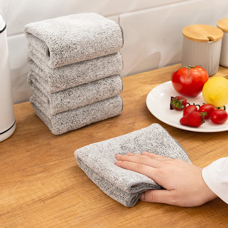 Household Bamboo Charcoal Dishcloth Absorbent Cleaning Cloth Microfiber Kitchen Non-stick Oil Towel Rag Kitchen Tools
Household Bamboo Charcoal Dishcloth Absorbent Cleaning Cloth Microfiber Kitchen Non-stick Oil Towel Rag Kitchen Tools