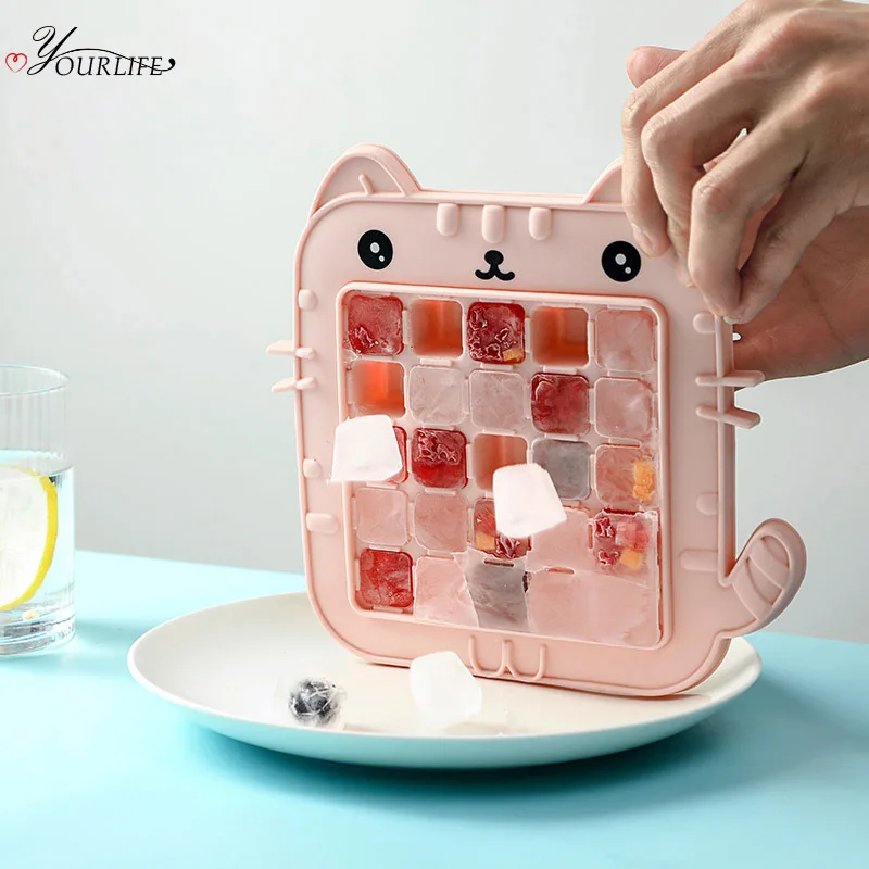OYOURLIFE милый мультяшный пластиковый лоток для льда семейный кубик кухонный бар