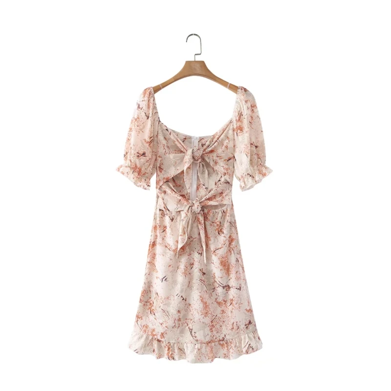Vintage Printing Hollow Lace Up Bowknot Women's Dress 2022 Spring Puff Sleeve Woman Clothes Casual Lady Loose Vestidos D9237
Vintage Printing Hollow Lace Up Bowknot Women's Dress 2022 Spring Puff Sleeve Woman Clothes Casual Lady Loose Vestidos D9237