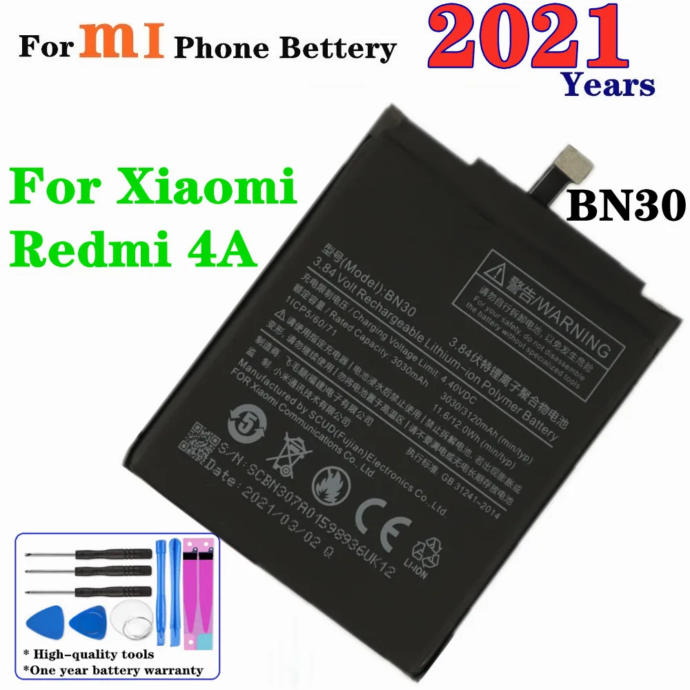 2021 Redrice 4A батарея для Xiaomi Redmi 4A Hongmi 4A мобильный телефон аккумулятор 3120 мА/ч, BN30 Высокое качество Аккумуляторы мобильных телефонов + Инструмент...
2021 Redrice 4A батарея для Xiaomi Redmi 4A Hongmi 4A мобильный телефон аккумулятор 3120 мА/ч, BN30 Высокое качество Аккумуляторы мобильных телефонов + Инструмент...