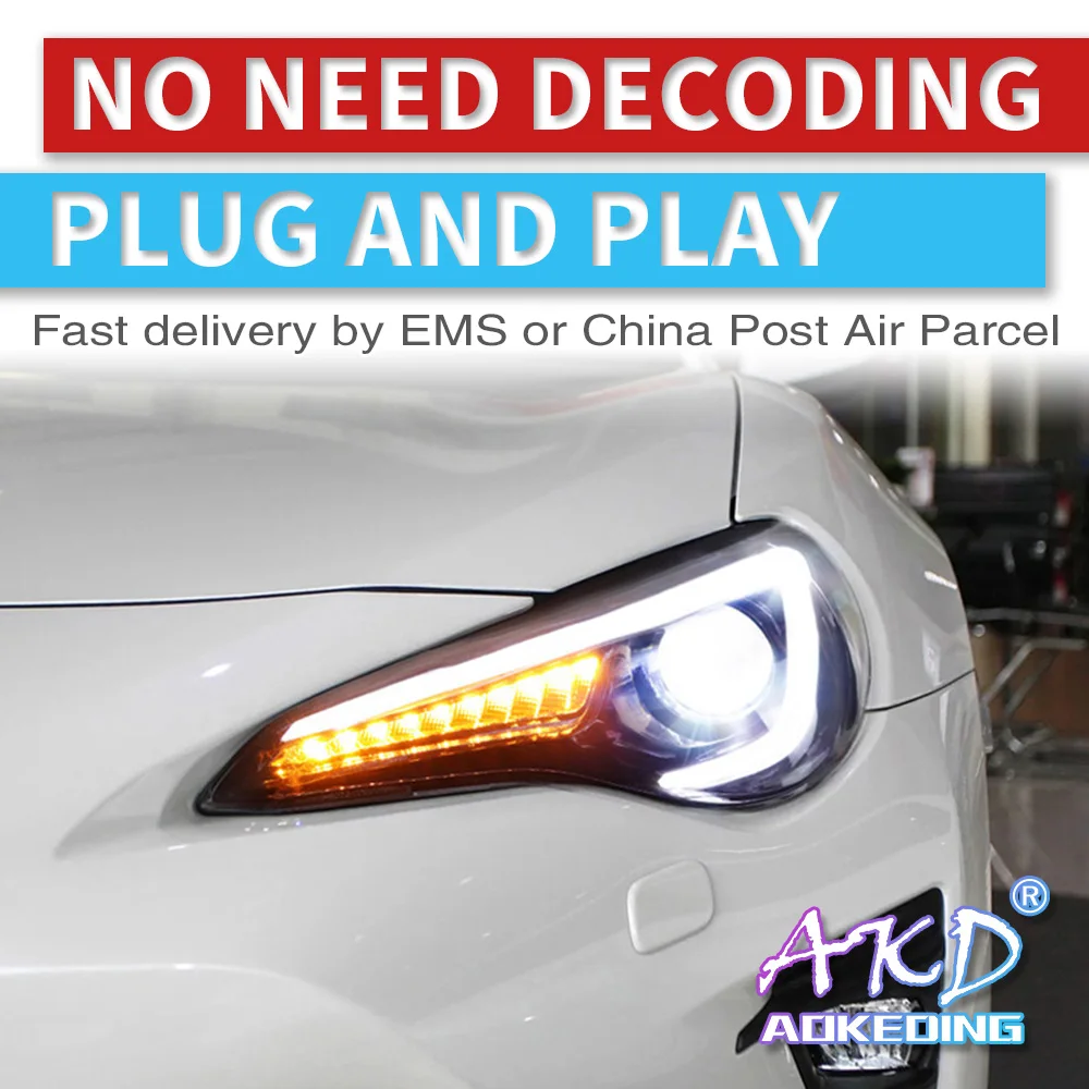 

AKD Car Styling Head Lamp for Subaru BRZ Headlights 2012-2018 FT86 GT86 LED Headlight DRL Signal Hid Bi Xenon Auto Accessories