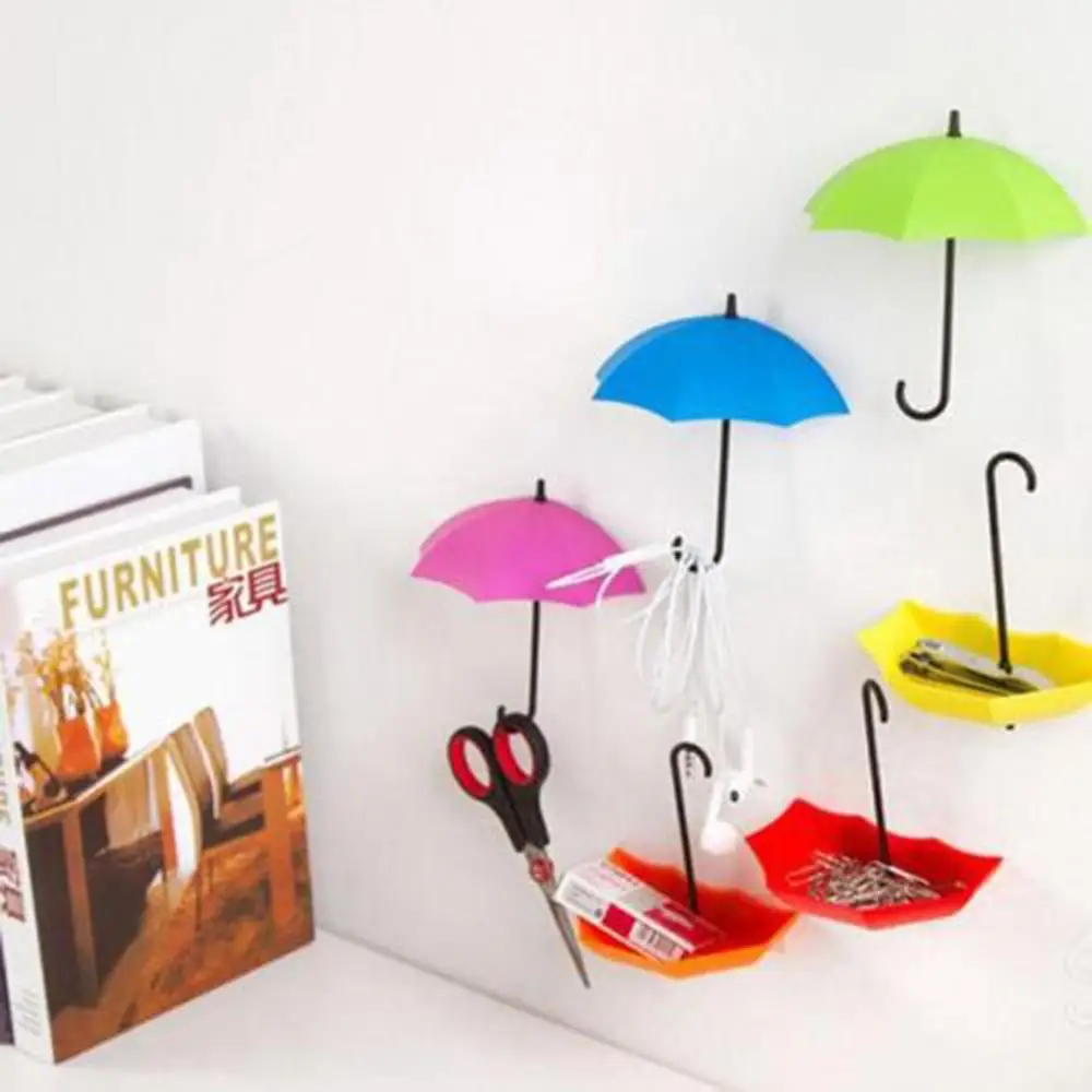 3pcs/lot Umbrella Shaped Creative Key Hanger Rack Decorative Holder Wall Hook Kitchen Organizer Bathroom Accessory
3pcs/lot Umbrella Shaped Creative Key Hanger Rack Decorative Holder Wall Hook Kitchen Organizer Bathroom Accessory