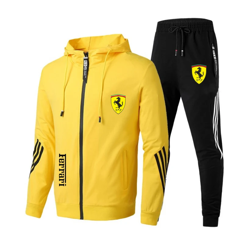 2021New FLL Men's Football Suit Zipper Hooded Jacket + Pants Two Sports Track Suits Men's Sportswear Brand Clothing Track Suits
2021New FLL Men's Football Suit Zipper Hooded Jacket + Pants Two Sports Track Suits Men's Sportswear Brand Clothing Track Suits