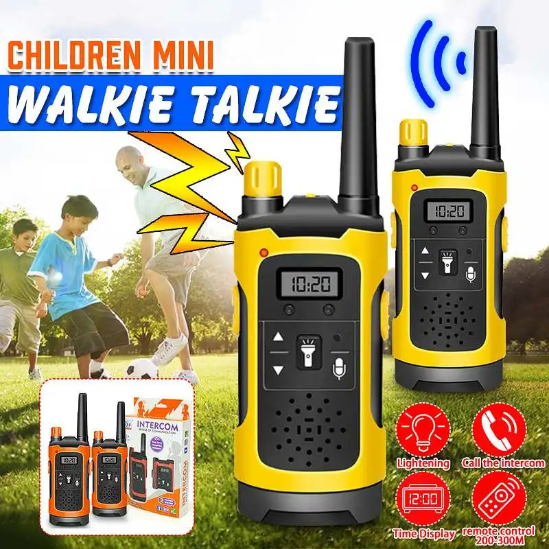 2Pcs mini Kids Walkie Talkies 200m-300m Toy Child Electronic Radio Voice Interphone Toy Outdoor Wireless Walkie Talkies Toy
2Pcs mini Kids Walkie Talkies 200m-300m Toy Child Electronic Radio Voice Interphone Toy Outdoor Wireless Walkie Talkies Toy