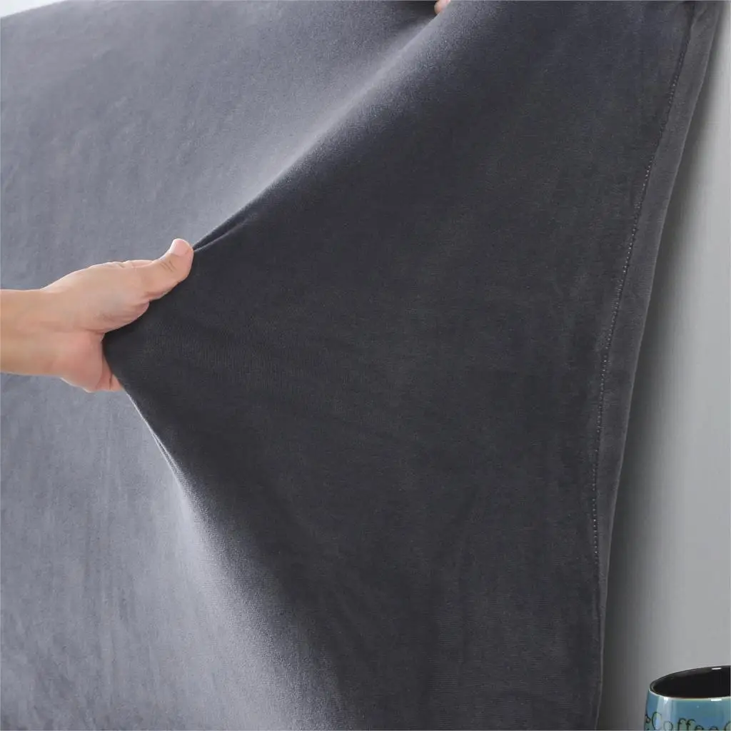 200cm Flannel Solid Color Plush Thicken Elastic All-inclusive Bed Head Cover Bed Head Back Protection Dust Cover Headboard Cover
200cm Flannel Solid Color Plush Thicken Elastic All-inclusive Bed Head Cover Bed Head Back Protection Dust Cover Headboard Cover