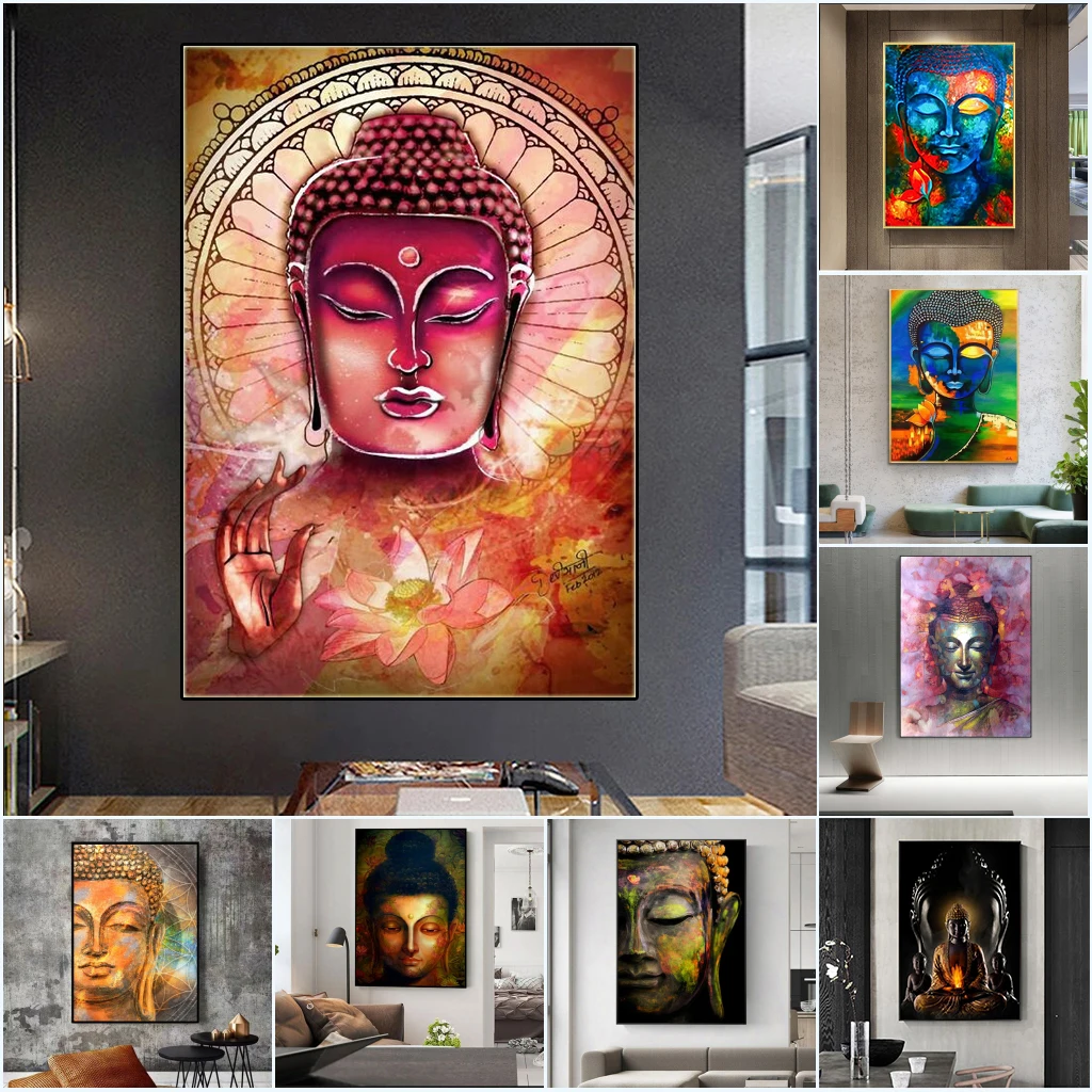 Golden Buddha Posters Lord Buddhism Religion Canvas Paintings Colorful Solemn Buddha Prints Wall Art Picture for Room Home Decor
Golden Buddha Posters Lord Buddhism Religion Canvas Paintings Colorful Solemn Buddha Prints Wall Art Picture for Room Home Decor