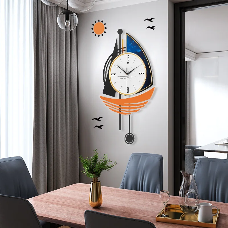 Acrylic Clock Living Room Wall Clock Creative Fashion Home Clock Sailboat Decoration 3d Clock Hot Sale
Acrylic Clock Living Room Wall Clock Creative Fashion Home Clock Sailboat Decoration 3d Clock Hot Sale