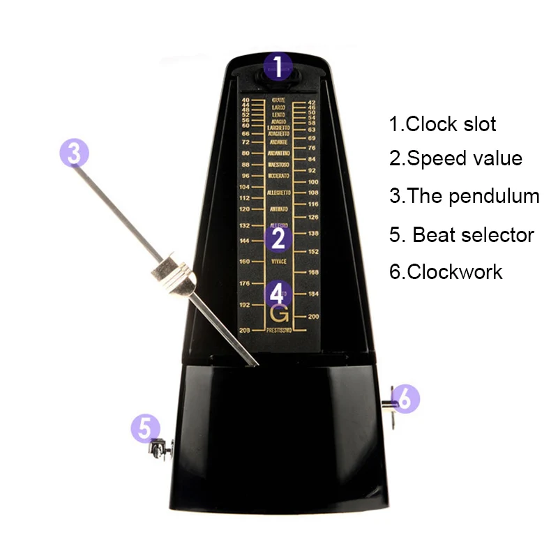 Hot Mechanical Bell Ring Metronome Audible Click for Guitar Bass Piano Violin Seth Thomas MVI-ing
Hot Mechanical Bell Ring Metronome Audible Click for Guitar Bass Piano Violin Seth Thomas MVI-ing