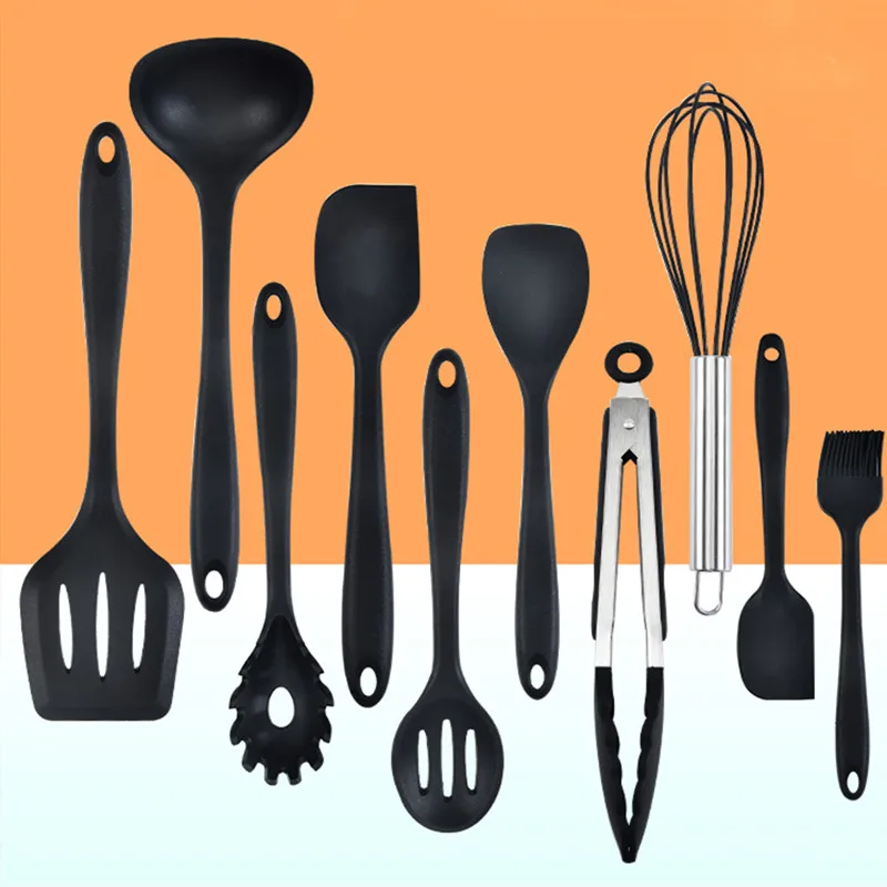 10Pcs/set Silicone Cookware Set Nonstick Heat Resistant Cooking Tools Kitchen Baking Tool Kit Utensils Kitchen Accessories
10Pcs/set Silicone Cookware Set Nonstick Heat Resistant Cooking Tools Kitchen Baking Tool Kit Utensils Kitchen Accessories