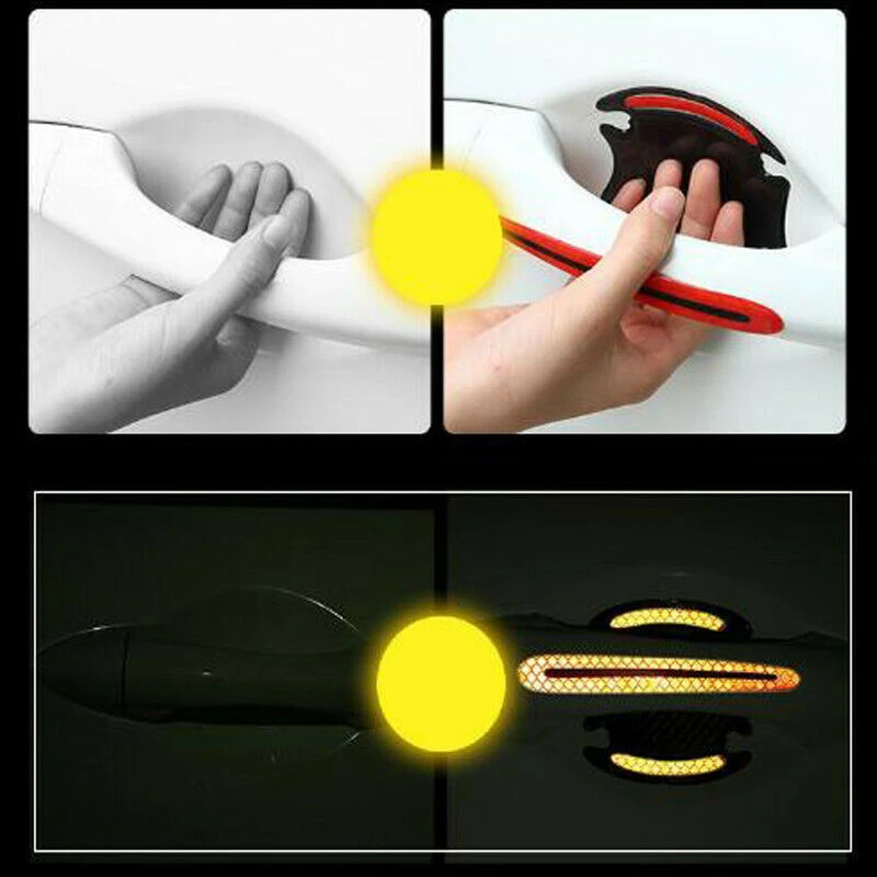 4PCS Car Door Reflective Sticker Carbon Fiber Decoration Warning Tape Car Door Safety Sticker Anti-scratch Paint Protection Film
4PCS Car Door Reflective Sticker Carbon Fiber Decoration Warning Tape Car Door Safety Sticker Anti-scratch Paint Protection Film