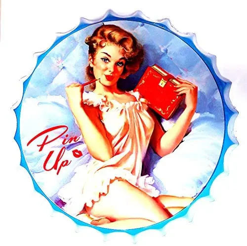 Pig Wall Signs Tin Sign Bottle Cap Metal Tin Sign Pin Up Girl Beauty , Round Metal Signs for Home and Kitchen Bar Cafe
Pig Wall Signs Tin Sign Bottle Cap Metal Tin Sign Pin Up Girl Beauty , Round Metal Signs for Home and Kitchen Bar Cafe