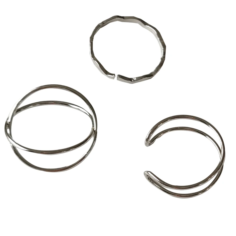 Metal Geometry Double Cross Open Ring Contracted Fashion Personality Hip-hop Punk Index Finger Ring Women Jewelry Gift
Metal Geometry Double Cross Open Ring Contracted Fashion Personality Hip-hop Punk Index Finger Ring Women Jewelry Gift