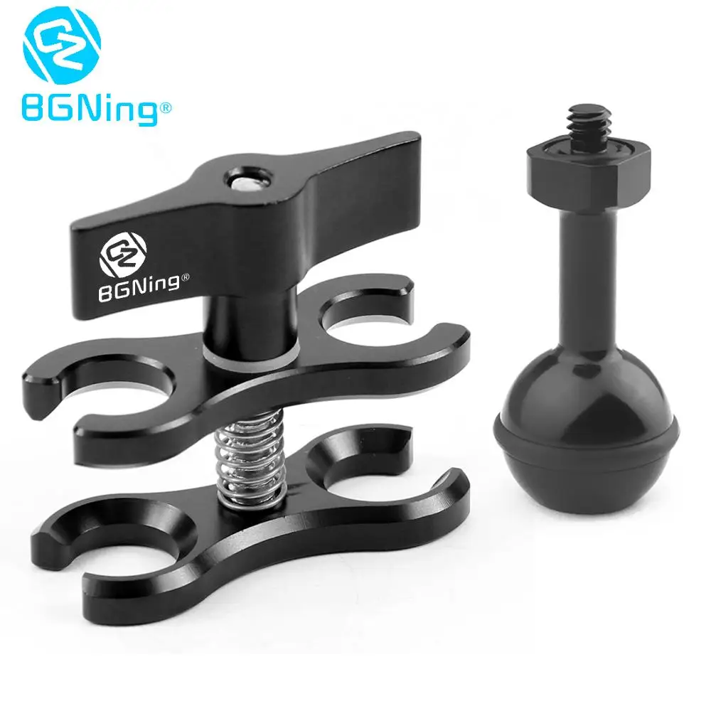 2 in 1 Aluminum Scuba Diving Fixture Lights Arm Ball Butterfly Clip Clamp Mount Ball Base Adapter for GoPro Hero 7/6/5/4 Camera
2 in 1 Aluminum Scuba Diving Fixture Lights Arm Ball Butterfly Clip Clamp Mount Ball Base Adapter for GoPro Hero 7/6/5/4 Camera