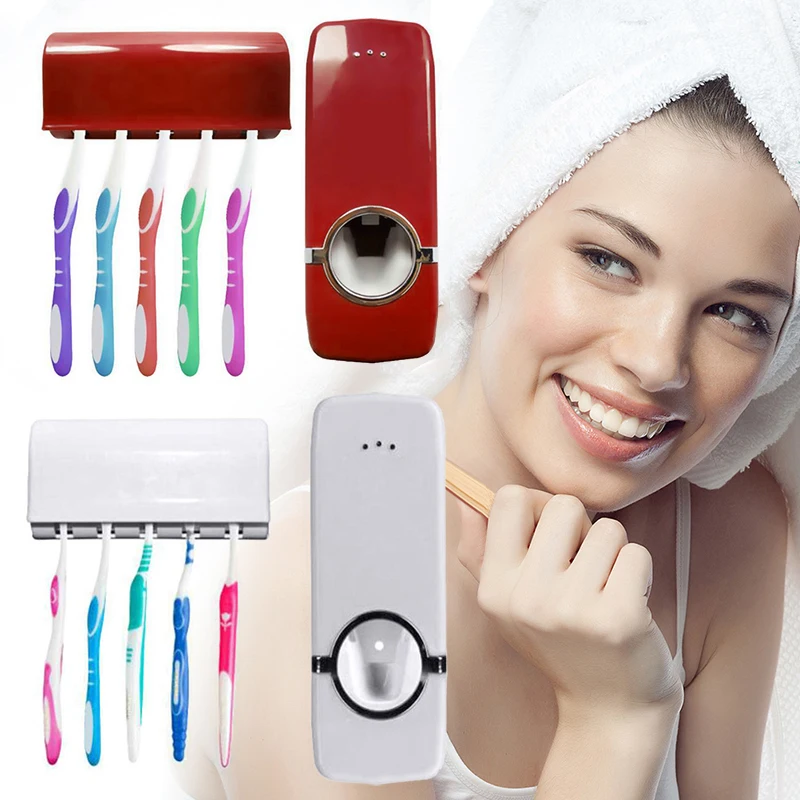 Automatic Toothpaste Squeezer Bathroom Dust-proof Toothbrush Holder Stand Dispenser Suction Wall Wash Set Bath Products TXTB1
Automatic Toothpaste Squeezer Bathroom Dust-proof Toothbrush Holder Stand Dispenser Suction Wall Wash Set Bath Products TXTB1
