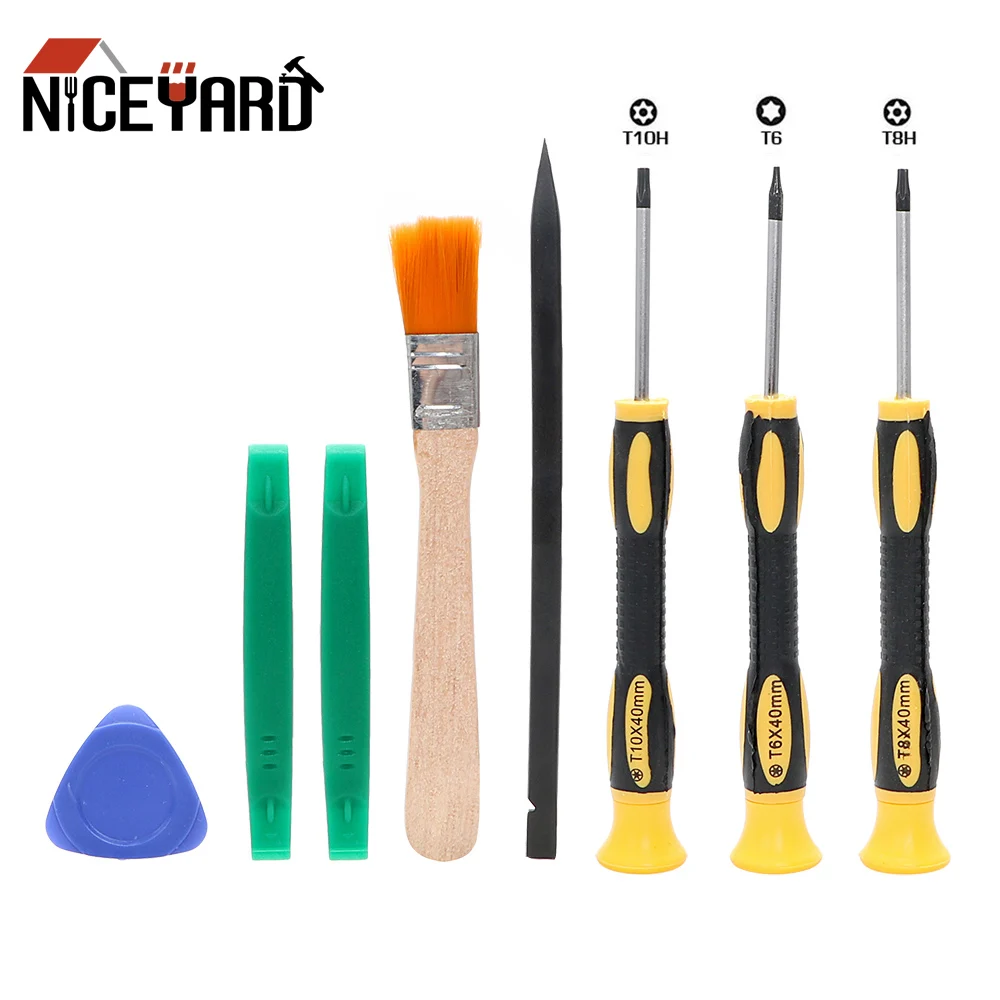 8Pcs/Set Screwdriver Torx T8 T6 T10 H35 Opening Tools Screw Driver Repair Tool Kit For Xbox One Xbox 360 PS3 PS4
8Pcs/Set Screwdriver Torx T8 T6 T10 H35 Opening Tools Screw Driver Repair Tool Kit For Xbox One Xbox 360 PS3 PS4