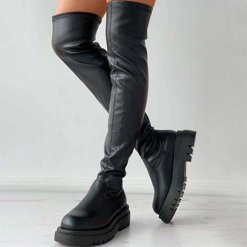 Termainoov Woman Long Boots Fashion Winter Thigh High Boot Chunky Heels Over The Knee Boots Women Boots Female Boots
Termainoov Woman Long Boots Fashion Winter Thigh High Boot Chunky Heels Over The Knee Boots Women Boots Female Boots