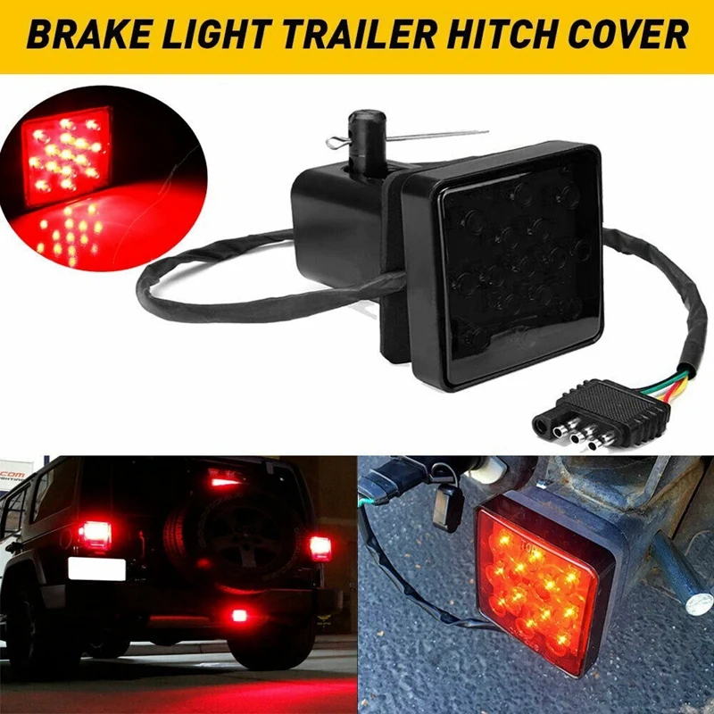 2Inch Smoked 15-LED Brake Light DRL Trailer Hitch Cover Fit Towing & Hauling with Pin 12V
2Inch Smoked 15-LED Brake Light DRL Trailer Hitch Cover Fit Towing & Hauling with Pin 12V