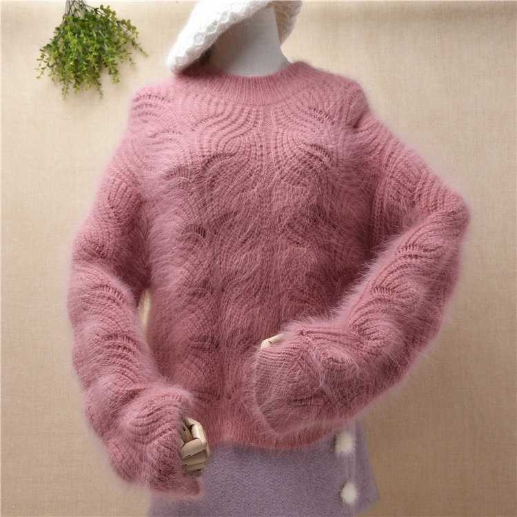 ladies women fashion hairy fuzzy mink cashmere knitted long sleeves crocheted flower pullover angora rabbit fur jumper sweater
ladies women fashion hairy fuzzy mink cashmere knitted long sleeves crocheted flower pullover angora rabbit fur jumper sweater