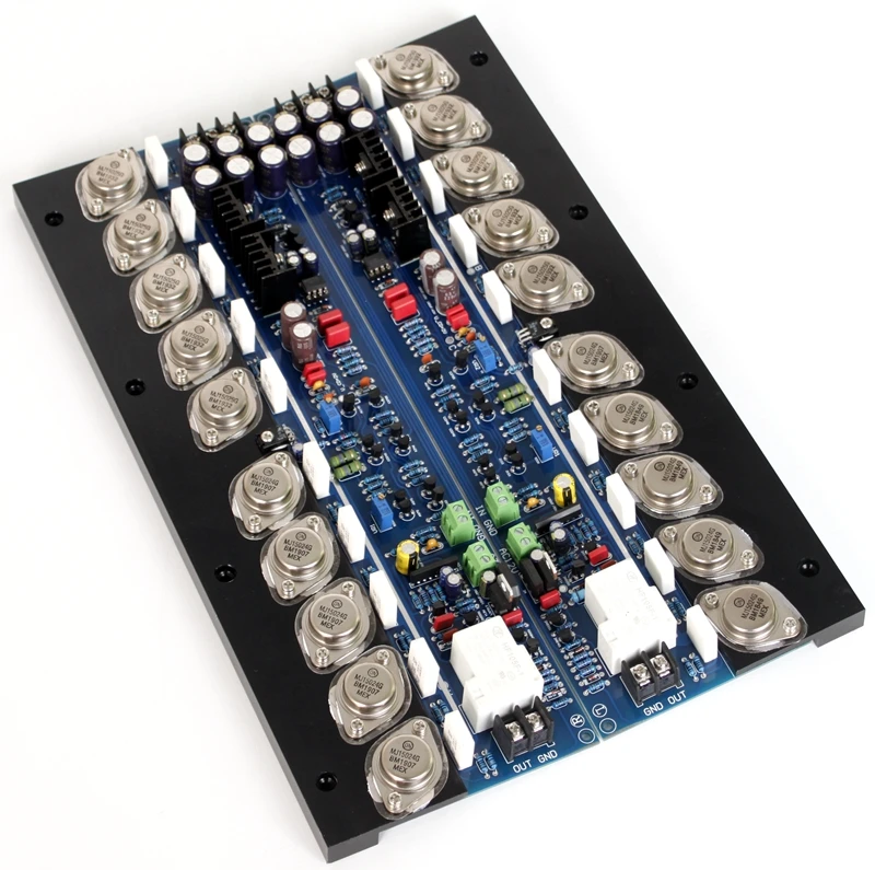 E505 rear stage power amplifier board adjustable Class A high power HIFI fever (1 pair)
E505 rear stage power amplifier board adjustable Class A high power HIFI fever (1 pair)