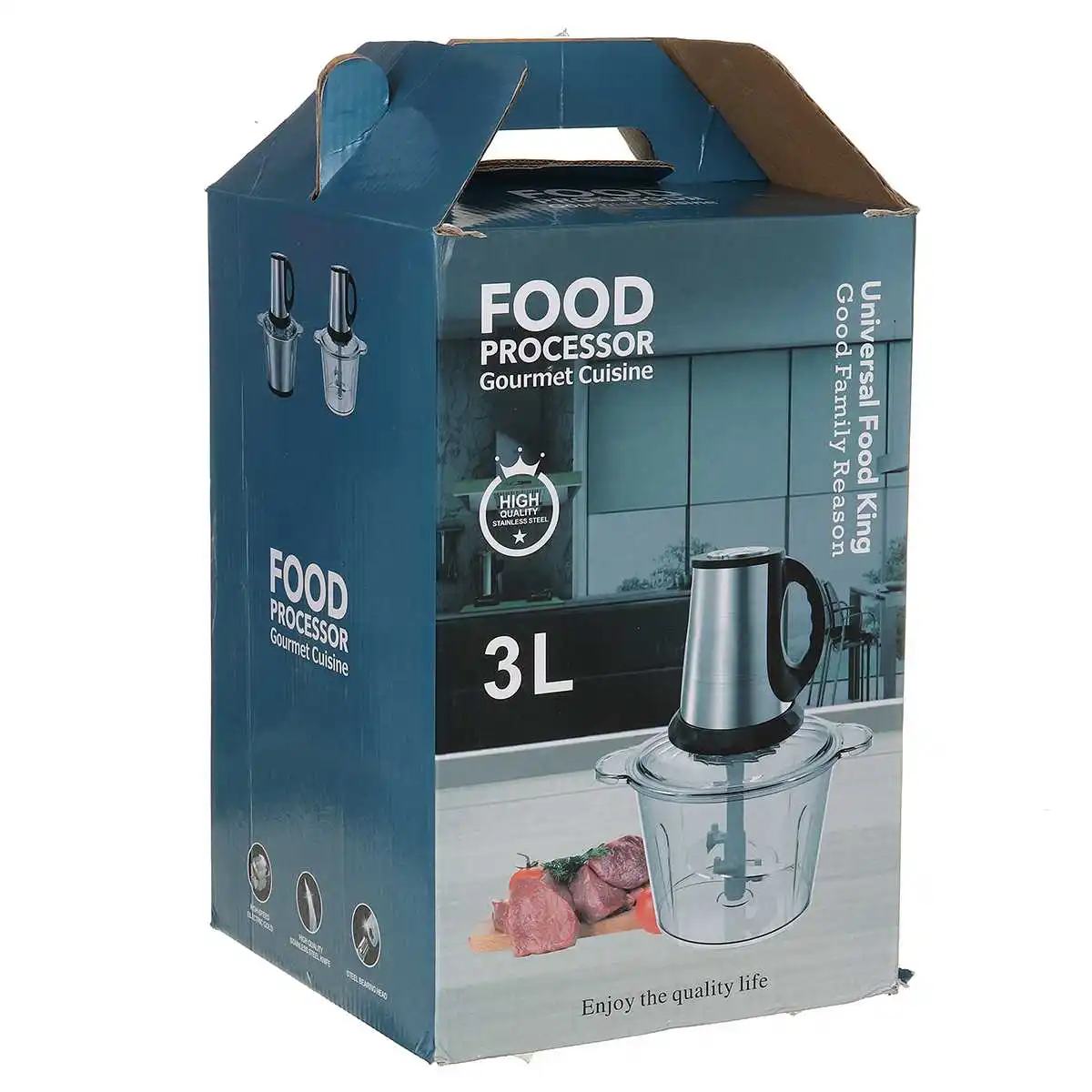 800W 3L Stainless Steel Meat Grinder 3 Speed Electric Chopper Meat Grinder Household Automatic Mincing Machine Food Processor
800W 3L Stainless Steel Meat Grinder 3 Speed Electric Chopper Meat Grinder Household Automatic Mincing Machine Food Processor