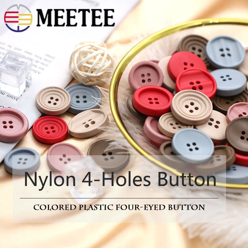 Meetee 20PC 21/25mm Nylon 4-Holes Button Color Round Flatback Hand-sewn Button for Coat DIY Suit Cufflinks Decor Buckle Material
Meetee 20PC 21/25mm Nylon 4-Holes Button Color Round Flatback Hand-sewn Button for Coat DIY Suit Cufflinks Decor Buckle Material
