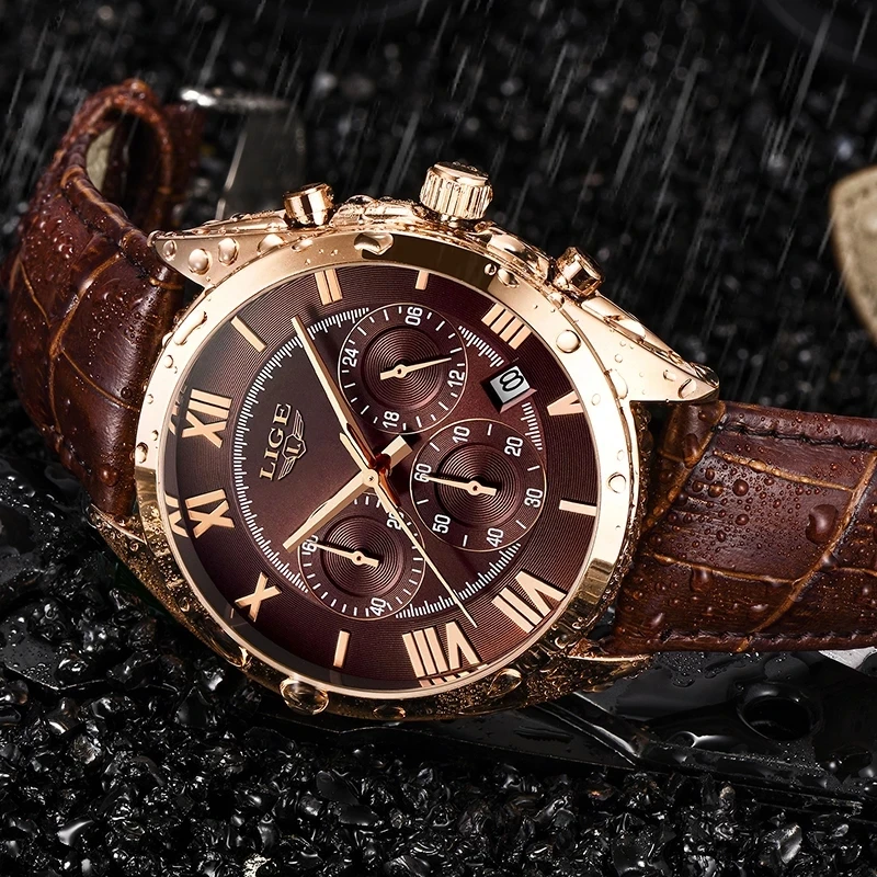 Relogio Masculino LIGE Watch Men Watches Luxury Brand Waterproof Chronograph Date Quartz WristWatches Brown Leather Sports Clock
Relogio Masculino LIGE Watch Men Watches Luxury Brand Waterproof Chronograph Date Quartz WristWatches Brown Leather Sports Clock