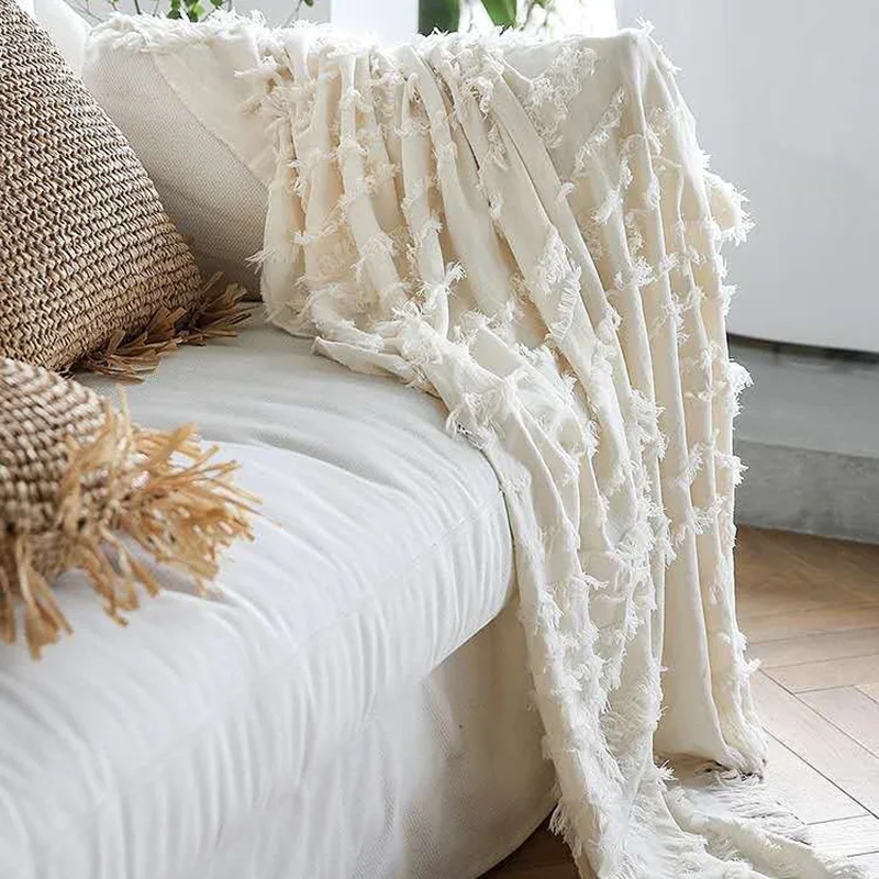 New Cotton Tassel Blanket Thin Section Towel Blanket Office Siesta Blanket Home Decoration Bed End Blanket
New Cotton Tassel Blanket Thin Section Towel Blanket Office Siesta Blanket Home Decoration Bed End Blanket