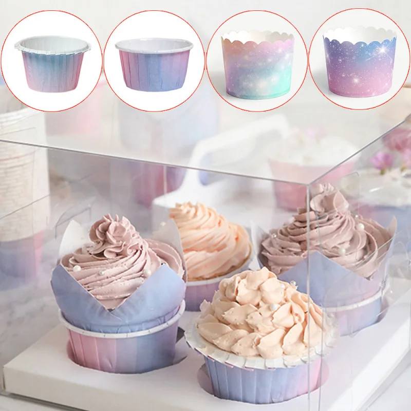 50PCS/lot Gradient Color Cake Cups Home Dessert Paper Cup DIY Baking Decoration Supplies
50PCS/lot Gradient Color Cake Cups Home Dessert Paper Cup DIY Baking Decoration Supplies