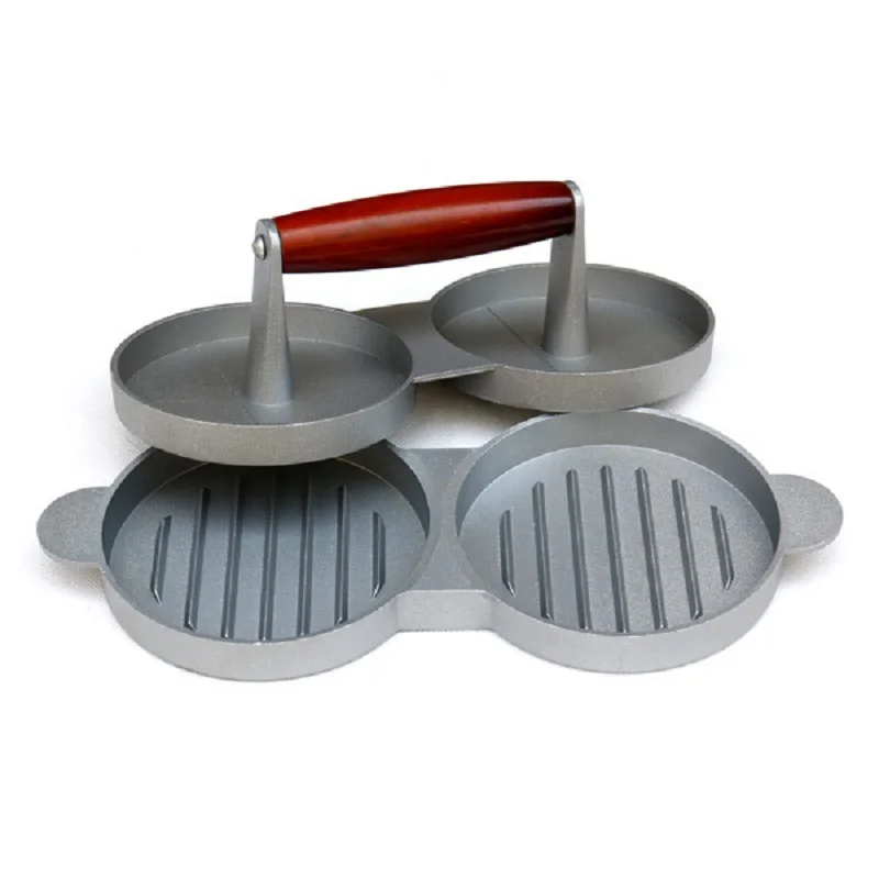 Double Hamburger Maker Non-Stick Aluminum Alloy Burger Press Drop SHipping Meat Mold Cookware Patties Stuffers Food Grade
Double Hamburger Maker Non-Stick Aluminum Alloy Burger Press Drop SHipping Meat Mold Cookware Patties Stuffers Food Grade
