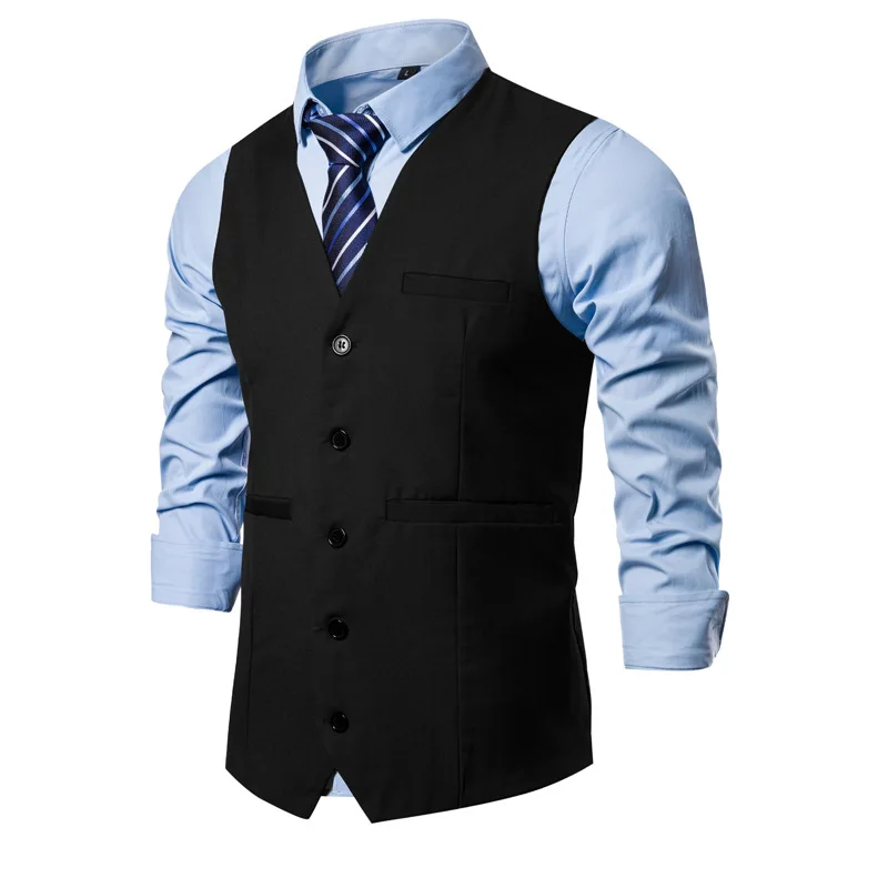 Men's V-neck Suit Vest Formal Business Casual Vest Waistcoat Men 2021 Fashion Solid Color Party Wedding Groom Tuxedo Vests Male
Men's V-neck Suit Vest Formal Business Casual Vest Waistcoat Men 2021 Fashion Solid Color Party Wedding Groom Tuxedo Vests Male