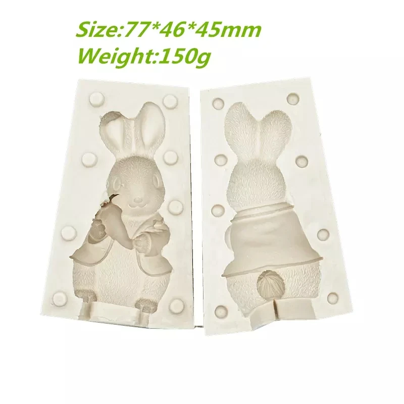 3D Cute Rabbit Silicone Fondant Mold For DIY Cake Pastry Aroma Stone Ornaments Decoration Kitchen Baking Tool
3D Cute Rabbit Silicone Fondant Mold For DIY Cake Pastry Aroma Stone Ornaments Decoration Kitchen Baking Tool