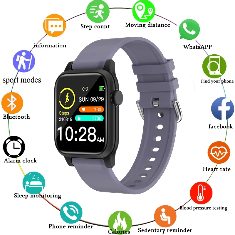 UNIWA P18 1.3 inch Smartwatch Full Touch Multi-Sport Mode Men Women Sport watch Heart Rate Monitor For iOS Android Phone
UNIWA P18 1.3 inch Smartwatch Full Touch Multi-Sport Mode Men Women Sport watch Heart Rate Monitor For iOS Android Phone