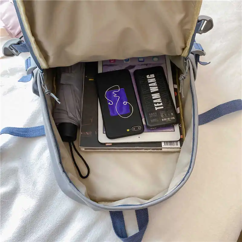 contrast colour buckle proofing water nylon female backpack women's cordon leisurely Korean backpack
contrast colour buckle proofing water nylon female backpack women's cordon leisurely Korean backpack