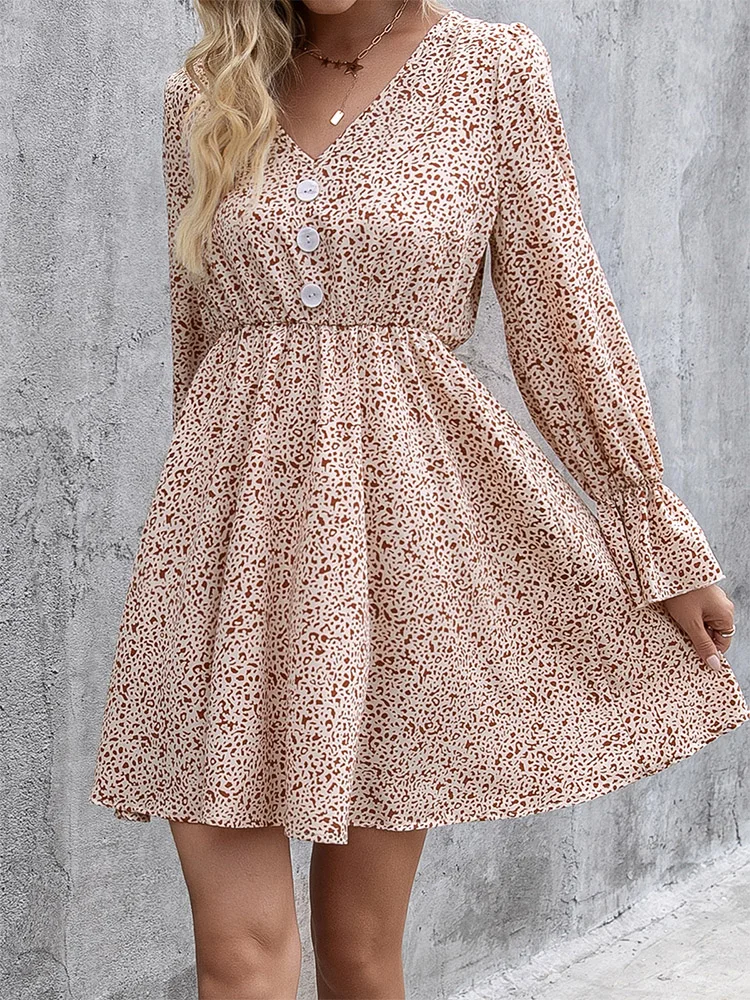 Women Summer dress New arrival Floral Pattern Slim Dress Casual Long Sleeve High Waist Dresses Female Sexy V-Neck Outdoor
Women Summer dress New arrival Floral Pattern Slim Dress Casual Long Sleeve High Waist Dresses Female Sexy V-Neck Outdoor