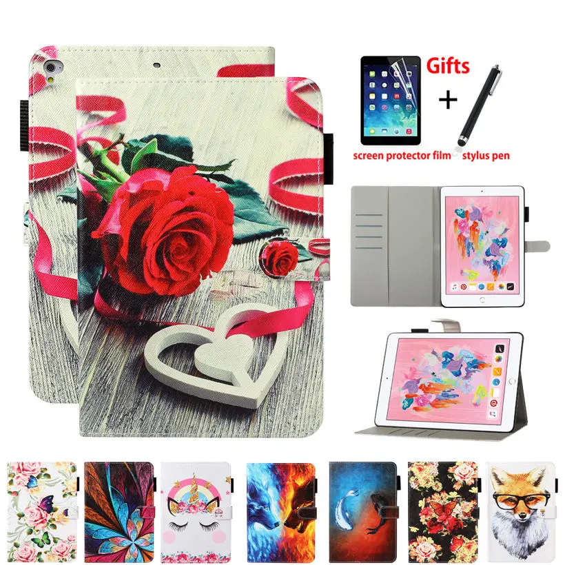 Чехол для iPad 9,7 дюйма 2018 2017 6-го 5-го поколения A1893 A1954, умный чехол для iPad Air 1 2 iPad Pro 9,7, милый чехол с рисунком 
Чехол для iPad 9,7 дюйма 2018 2017 6-го 5-го поколения A1893 A1954, умный чехол для iPad Air 1 2 iPad Pro 9,7, милый чехол с рисунком