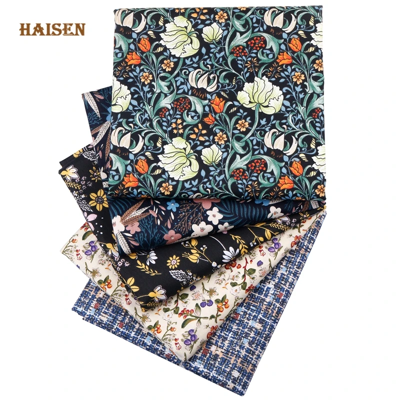 Haisen,5 шт. Новая серия цветов, саржевая хлопчатобумажная ткань с принтом, Лоскутная Ткань, для «сделай сам», квилтинга, шитья, детский материал...
Haisen,5 шт. Новая серия цветов, саржевая хлопчатобумажная ткань с принтом, Лоскутная Ткань, для «сделай сам», квилтинга, шитья, детский материал...