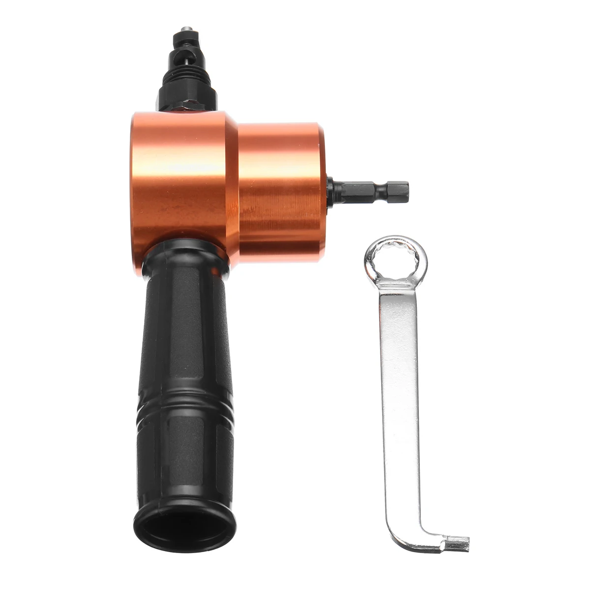 Double Head Sheet Nibble Metal Nibbler Saw Cutter 360 Degree Adjustable Drill Attachment with Extra Punch Free Cutting Tool
Double Head Sheet Nibble Metal Nibbler Saw Cutter 360 Degree Adjustable Drill Attachment with Extra Punch Free Cutting Tool