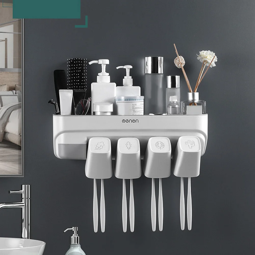 Wall-Mounted Toothbrush Rack Wall Hanging Bathroom Creative Mouth Cup Punch-Free Gargle Cup Holder Bathroom Accessories Set 
Wall-Mounted Toothbrush Rack Wall Hanging Bathroom Creative Mouth Cup Punch-Free Gargle Cup Holder Bathroom Accessories Set