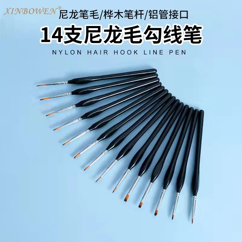 Nail line drawing pen students hand drawn nylon wool 14 triangular rod tracing Pen Black gouache pen art supplies
Nail line drawing pen students hand drawn nylon wool 14 triangular rod tracing Pen Black gouache pen art supplies