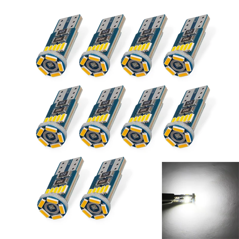 10pcs Auto 4300K T10 Car Led Light W5W 4014 15SMD Signal Light Decoding Width Automobile Electrodeless Lamp Dashboard Light 12V
10pcs Auto 4300K T10 Car Led Light W5W 4014 15SMD Signal Light Decoding Width Automobile Electrodeless Lamp Dashboard Light 12V