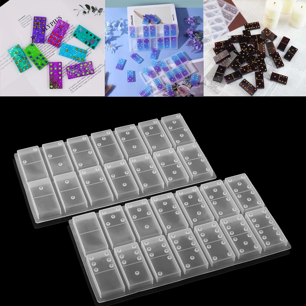 1 Set Dominoes Game Epoxy Resin Molds UV Silicone Cabochons Board Charms For DIY Homemade Jewelry Crafts Making Accessories
1 Set Dominoes Game Epoxy Resin Molds UV Silicone Cabochons Board Charms For DIY Homemade Jewelry Crafts Making Accessories