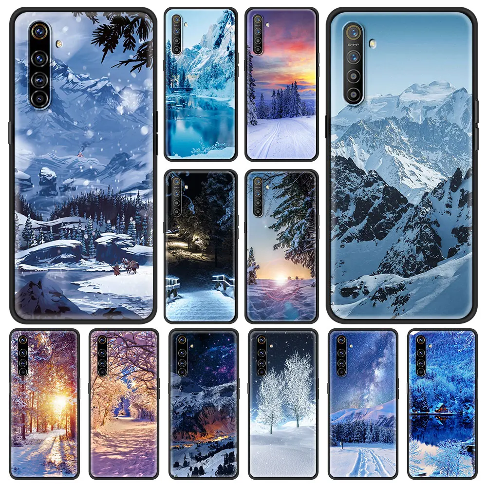 Snowy Mountain Landscape Christmas Case For Oppo A53 A52 A9 2020 Black Shell For Realme 8 7 6 Pro C3 C21 Silicone Phone Cover
Snowy Mountain Landscape Christmas Case For Oppo A53 A52 A9 2020 Black Shell For Realme 8 7 6 Pro C3 C21 Silicone Phone Cover
