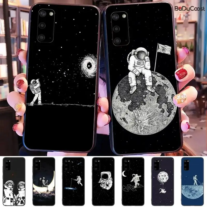 funny Space Love Moon Astronaut Phone Case For Samsung Galaxy S9 S10 S10E S6 S7 S8 S9 S9Plus S5 S20
funny Space Love Moon Astronaut Phone Case For Samsung Galaxy S9 S10 S10E S6 S7 S8 S9 S9Plus S5 S20