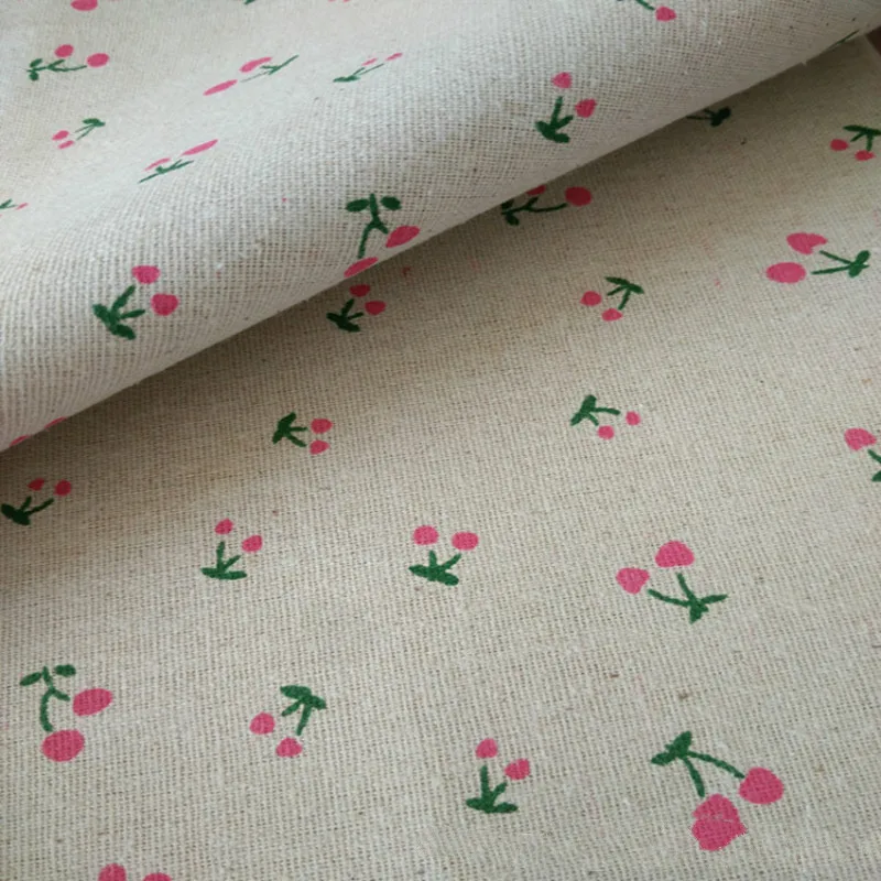 Cherry Printing Linen Fabric Sewing upholstery Cotton and Linen Blended For Pillow DIY Handmade Cloth Table Cloth
Cherry Printing Linen Fabric Sewing upholstery Cotton and Linen Blended For Pillow DIY Handmade Cloth Table Cloth