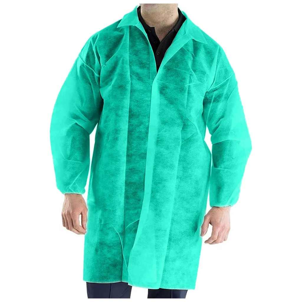 10PCS Dustproof Unisex Disposable Isolation Clothing Polypropylene Labcoat Elastic Wrists No Pockets Nurse Accessories FL50
10PCS Dustproof Unisex Disposable Isolation Clothing Polypropylene Labcoat Elastic Wrists No Pockets Nurse Accessories FL50