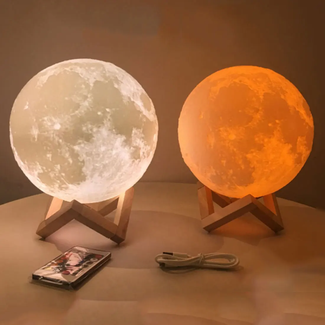 3D Light Lamp Moon Bedroom 2 Color Change Rechargeable Moon Lamp Touch Switch 3D Print Bookcase Night Light Creative Gifts
3D Light Lamp Moon Bedroom 2 Color Change Rechargeable Moon Lamp Touch Switch 3D Print Bookcase Night Light Creative Gifts