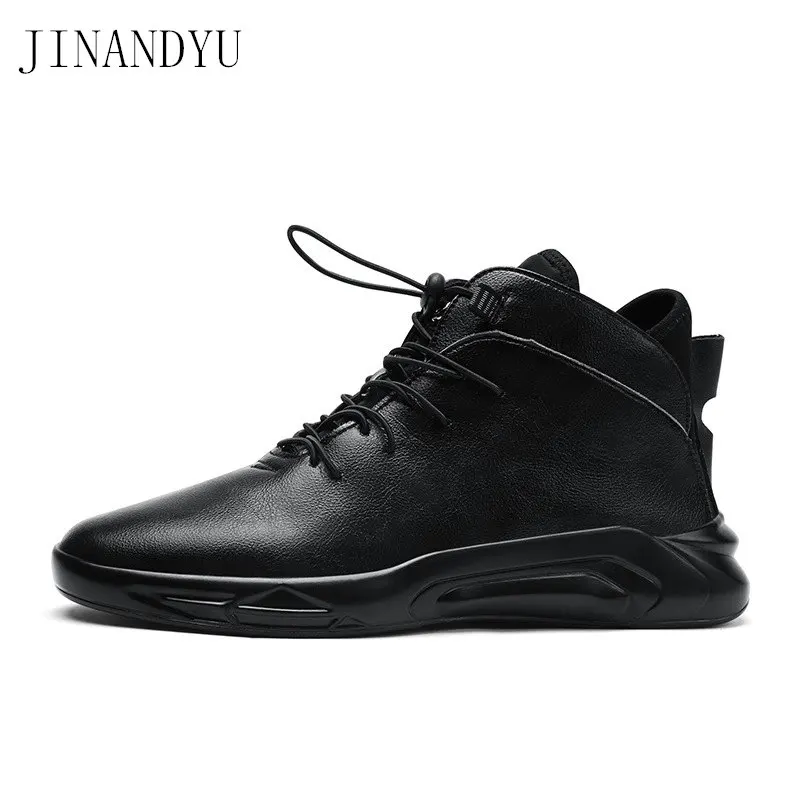 High Top Sneakers Men Shoes Leather Casual Waterproof Shoes Mens Winter Sneakers Fashion Sports Shoes for Male Black Sneakers
High Top Sneakers Men Shoes Leather Casual Waterproof Shoes Mens Winter Sneakers Fashion Sports Shoes for Male Black Sneakers