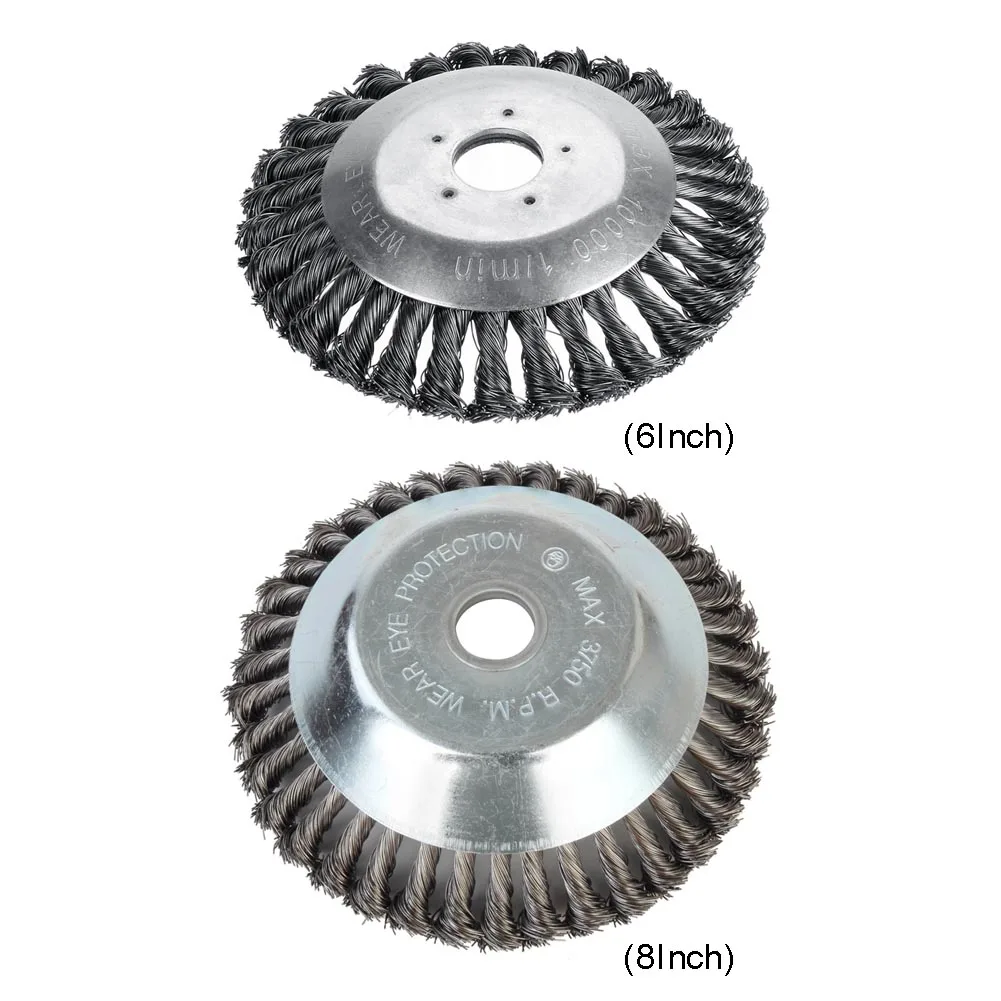 150/190mm Steel Wire Grass Trimmer Head Rounded Edge Weed Trimmer Head Grass Brush Removal Grass Tray Plate For Lawnmower 2020
150/190mm Steel Wire Grass Trimmer Head Rounded Edge Weed Trimmer Head Grass Brush Removal Grass Tray Plate For Lawnmower 2020