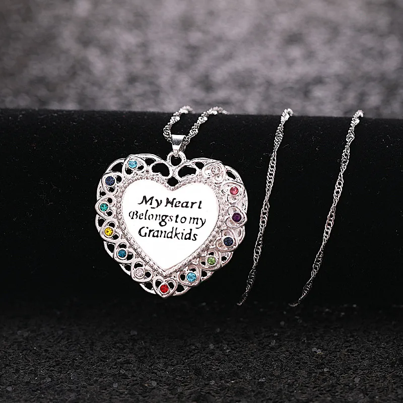 Religion Engraved Rhinestone Multicolor Heart-Shaped Metal Pendant Necklace Romantic Jewelry Unique Choker Gift For Kids Women
Religion Engraved Rhinestone Multicolor Heart-Shaped Metal Pendant Necklace Romantic Jewelry Unique Choker Gift For Kids Women