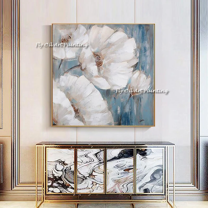 Artist 100% Hand-painted High Quality Modern Flower Oil Painting On Canvas Abstract Canvas Painting For family Decorate
Artist 100% Hand-painted High Quality Modern Flower Oil Painting On Canvas Abstract Canvas Painting For family Decorate